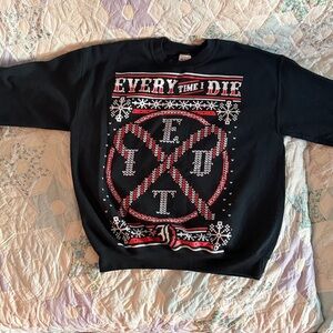 Every Time I Die Christmas Special Sweatshirt 2003 Sz Medium